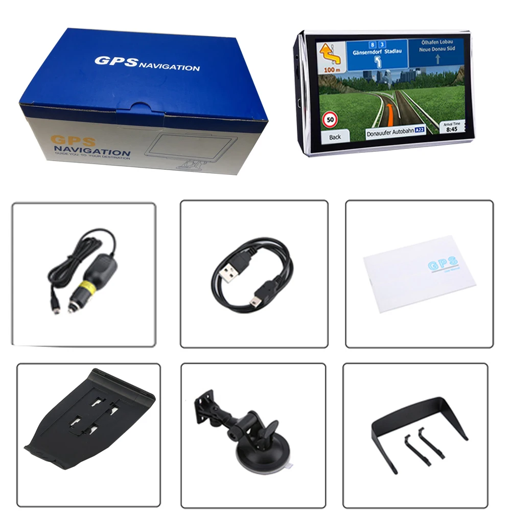 Gps-навигатор GPS7 ЖК-экран FM Bluetooth навигация GPS | Автомобили и мотоциклы