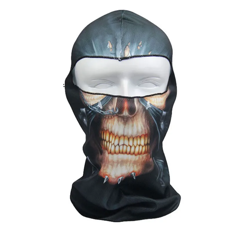 Тонкая 3D уличная велосипедная Лыжная Балаклава шейный капюшон маска на все лицо