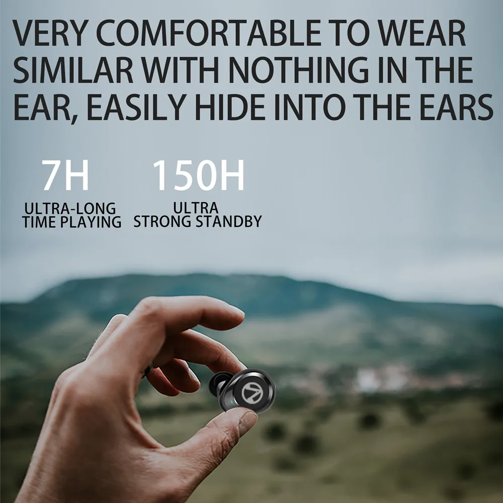 

DISOUR TWS Bluetooth Wireless Earphones 5.0 Binaural Call In-Ear Sport Running Stereo Mini Bass Earbuds For phones Xiaomi Huawei
