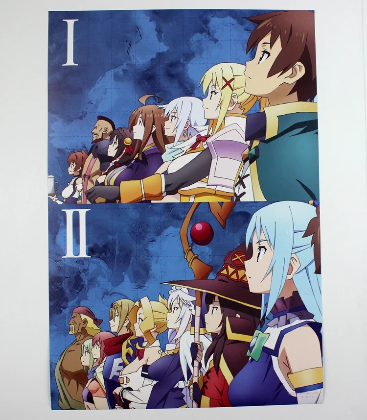 8 шт./лот аниме игрушки KonoSuba Бог благословение на этот чудесный мир плакаты
