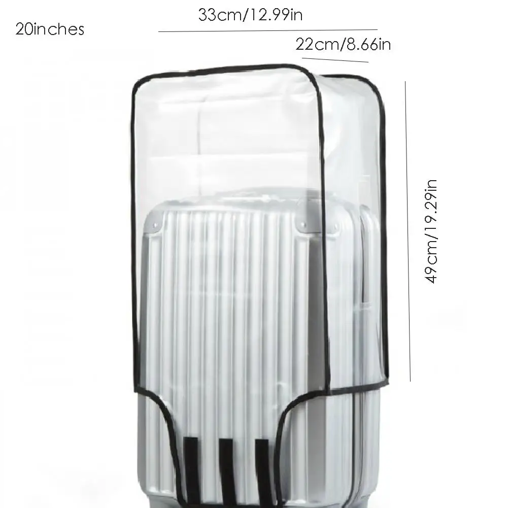 

2018 New PVC Frosted Transparent Dust-proof Water-Proof Wear-Resistant Protective Cover For Travel Luggage Case Dropship 9.11