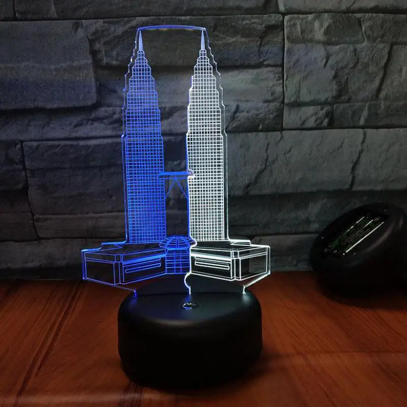 Креативность 3d визуального ночного света для новых строительных машин в детской