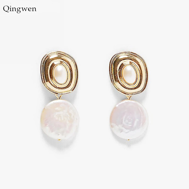 Женские винтажные серьги-подвески с искусственным жемчугом CE0573/w | Украшения и