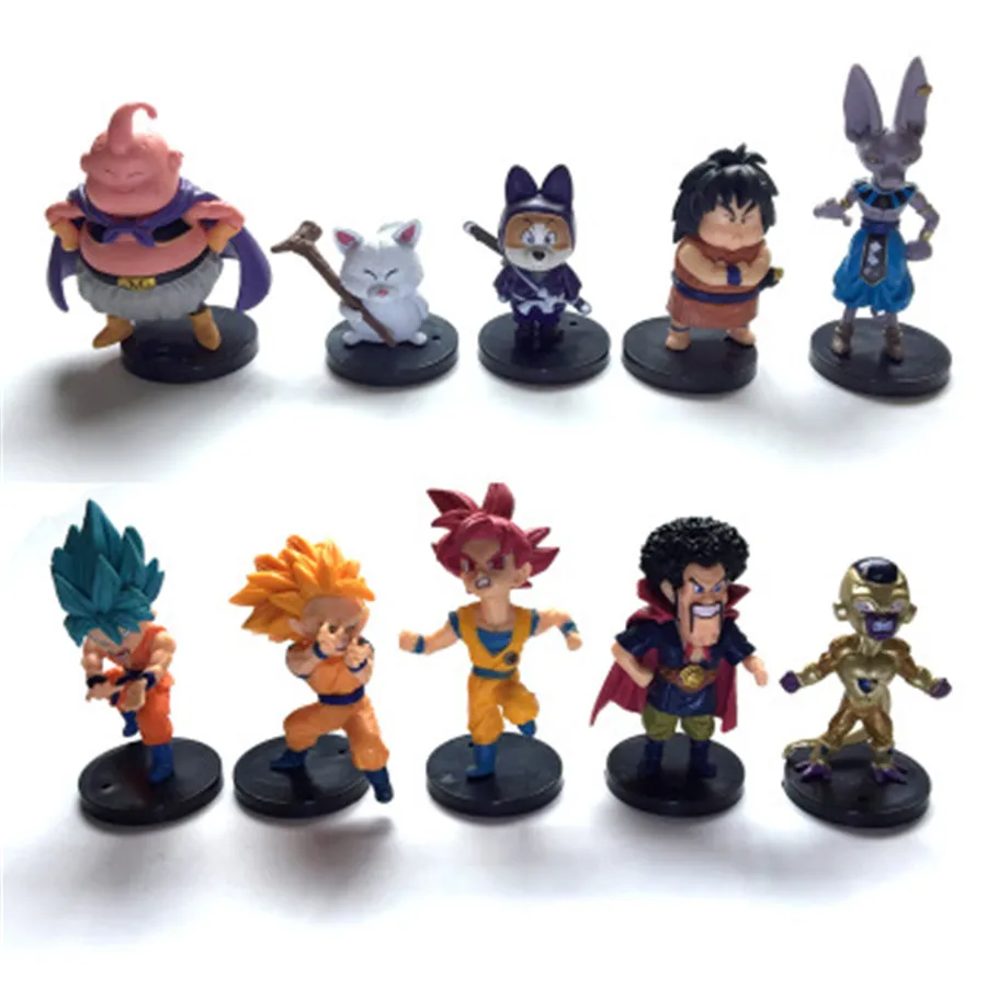 9 см X 3 20 стиль случайный Жемчуг дракона Z мини сайан вежета Gohan Dragon Ball фигурка