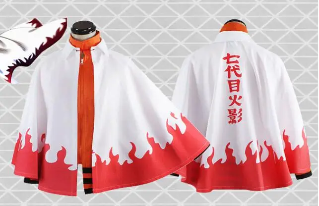Хит продаж Аниме Narutos Косплей накидки четвертый Yondaime Хокаге uzumaki форма шестой