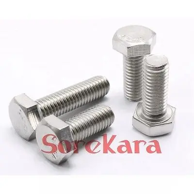 Болты с шестигранной головкой M8 * 10-M8*150 мм шаг 1 25 304 винты из нержавеющей стали |