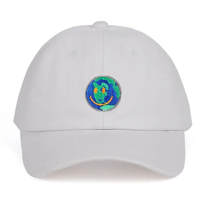 Белый Хлопок ASTROWORLD папа шляпа счастливое лицо Трэвиса Скотта последний альбом Astroworld Кепка Трэвиса$ cott вышивка бейсболка s - Цвет: Белый