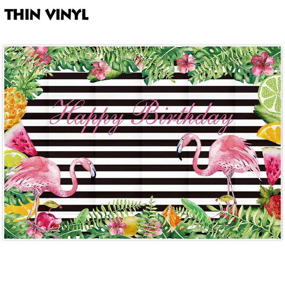 Allenjoy фон для фотосъемки с Фламинго вечерние летние праздничные полосы Гавайские