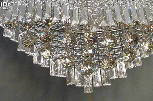 Континентальная столовая хрустальная лампа для спальни LED минималистский