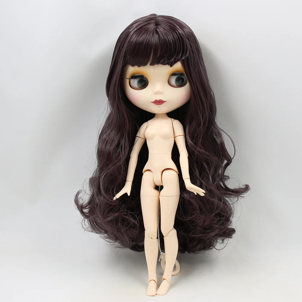 Кукла Blyth ICY DBS 30 см белая кожа элегантные темные длинные вьющиеся волосы 1/6