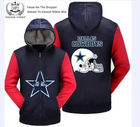 Дропшиппинг США Размеры Dallas Cowboys Для мужчин женщин зимние пальто из плотного