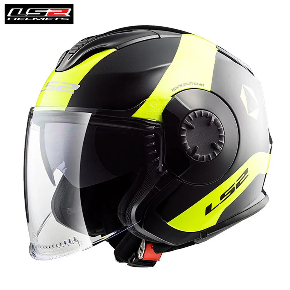 LS2 OF570 Verson 3/4 шлем с открытым лицом для мотоцикла скутера шлемы Kask 57066 Ретро Casco Moto