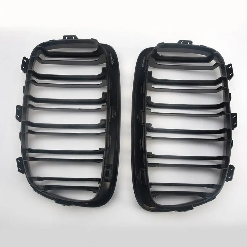2шт матовая Автомобильная решетка черная почка решетки окружения Чехлы для E87 08 11