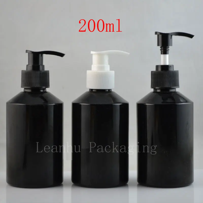 200 мл Пустой насос для лосьона шампунь переработанные стеклянные бутылки