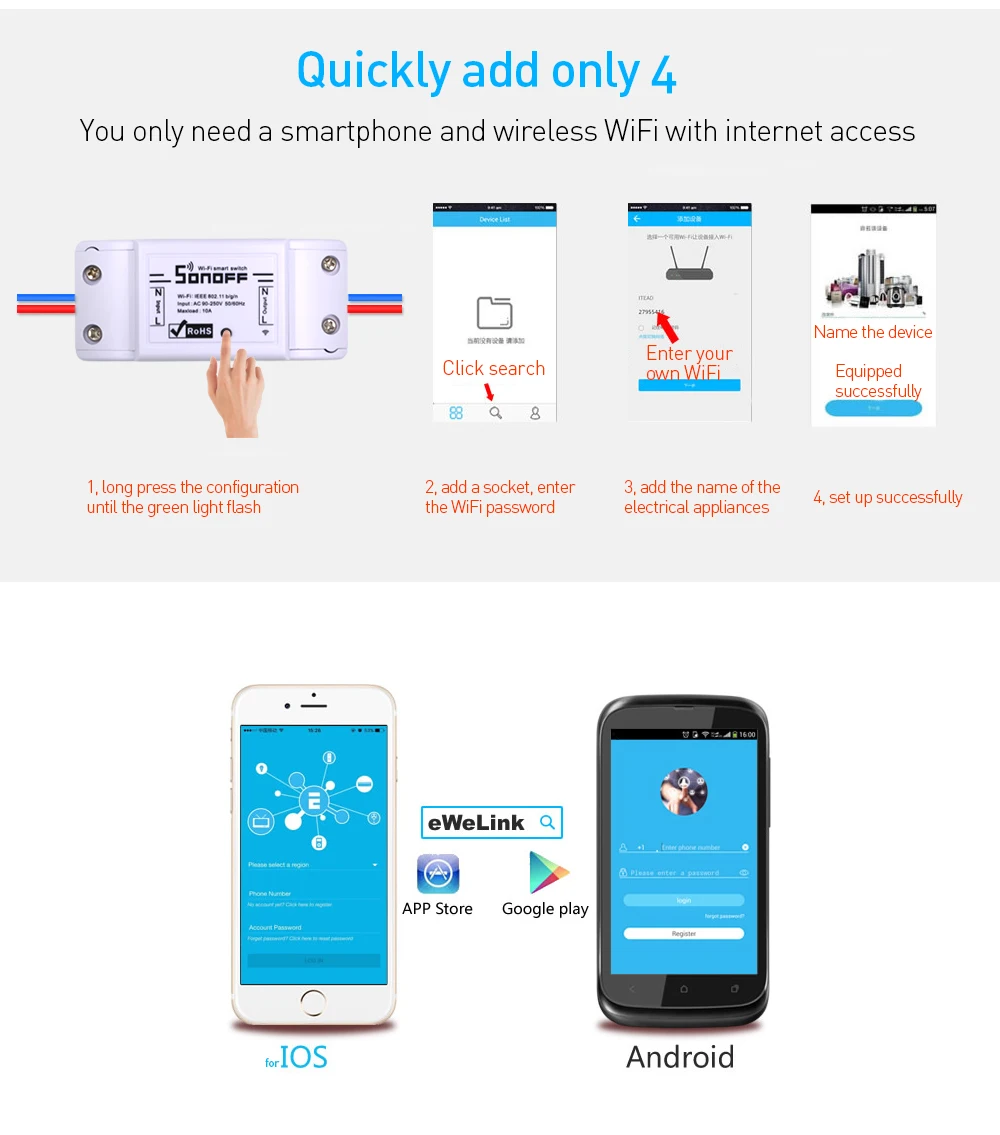 SONOFF Basic DIY Wifi беспроводной умный переключатель светильник с таймером и пультом дистанционного управления 220 В 10 А Alexa универсальный модуль автоматизации Google Home