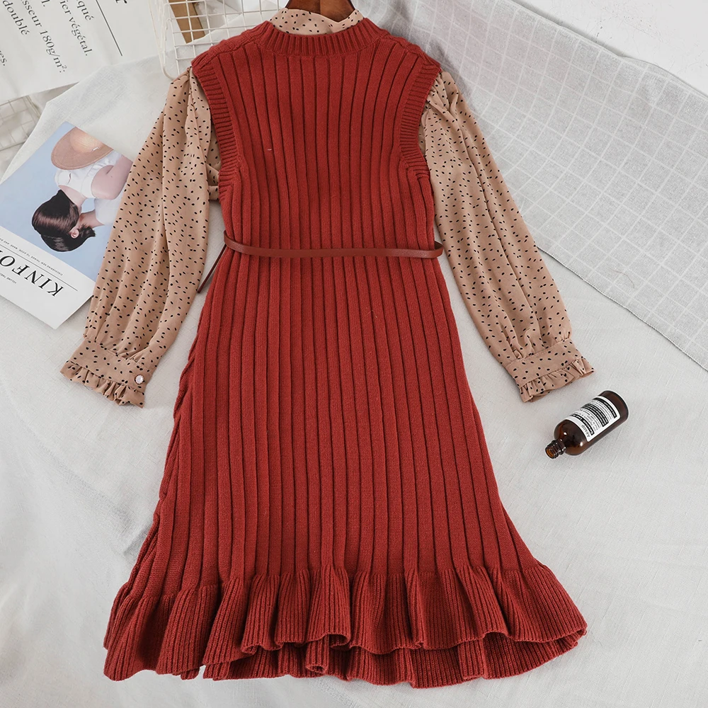 2019 новые модные женские комплект из двух предметов осень и зима лук маленькая