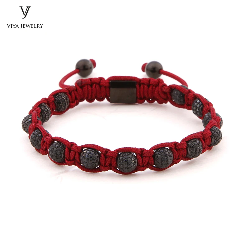 2017 Роскошные сверла мяч плетение Макраме Браслеты Ювелирные изделия для