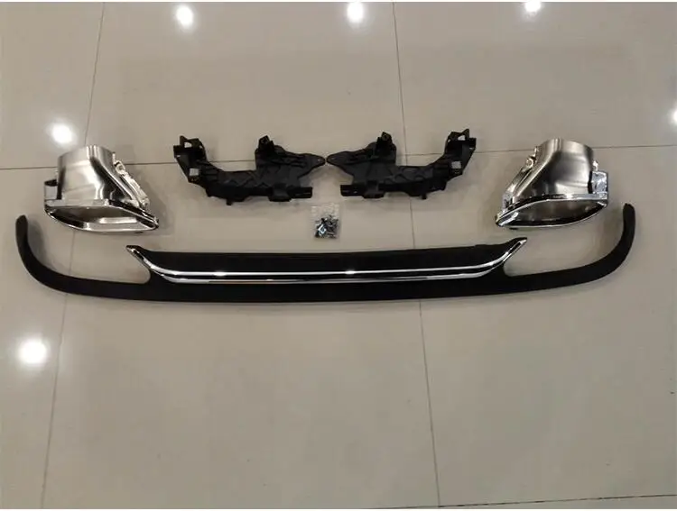 JIOYNG Outlet PP Rear Bumper Diffuser with Exhaust Tips For BENZ W212 E Class Sedan E200 E250 E300 E350 E500 2014 2015 2016 | Автомобили и
