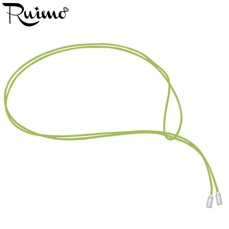 RUIMO 100CM Leather Rope Chain Long Suede Chokers Necklaces Charms With 316l Stainless Steel Pendants Women 15 Colors | Украшения и