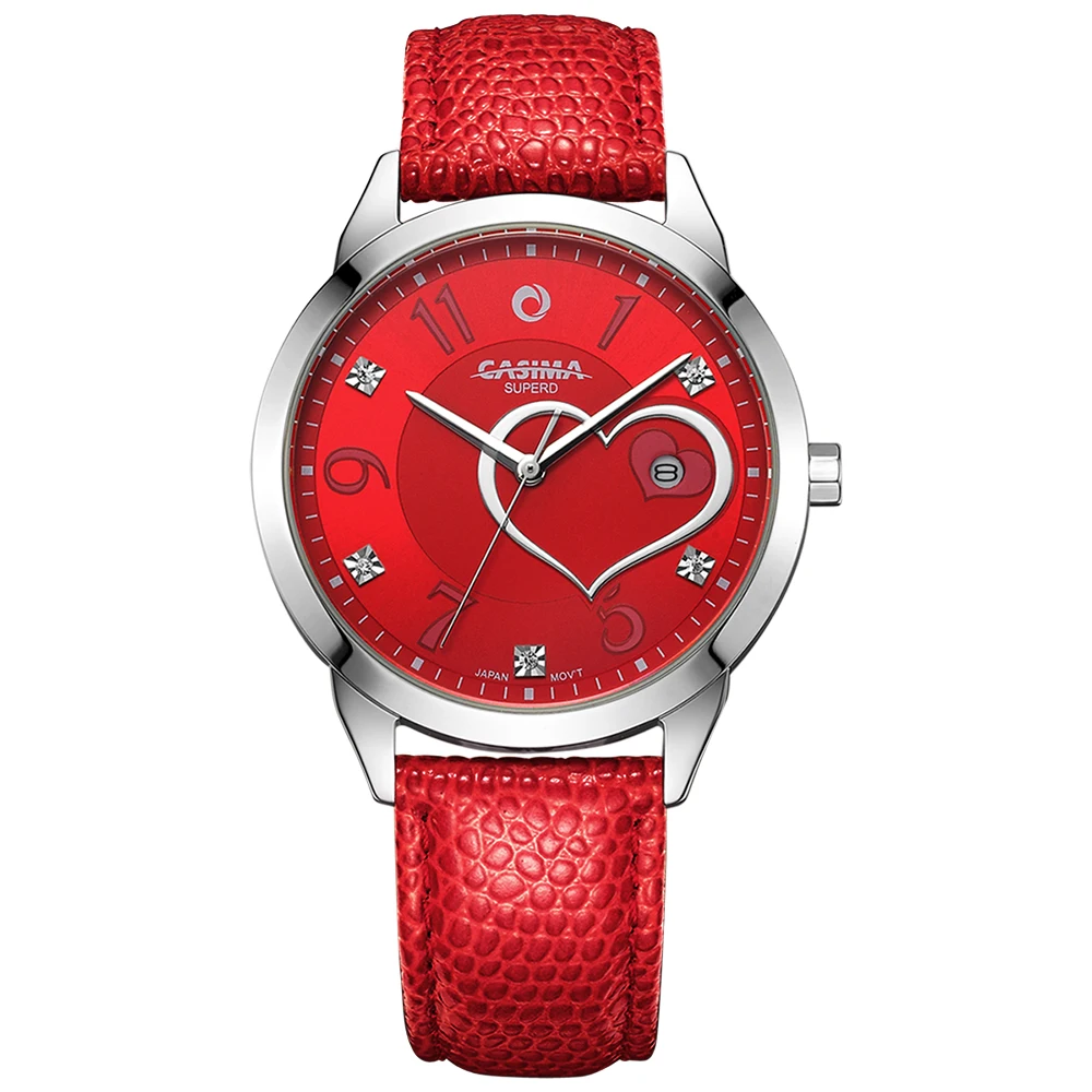 Reloj Mujer CASIMA люксовый бренд бриллианты горный хрусталь Роскошный Повседневный Женский кварцевый Кожаный ремешок водонепроницаемый Montre Femme