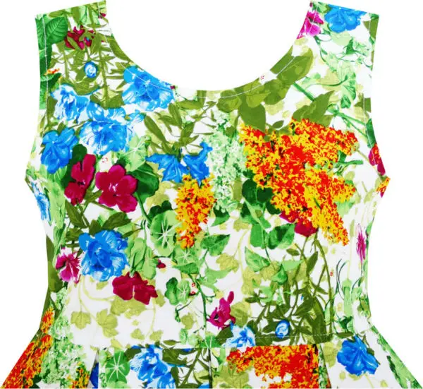 Sunny Fashion платья для девочек платье Элегантный Принцесса Цветущий виноградная