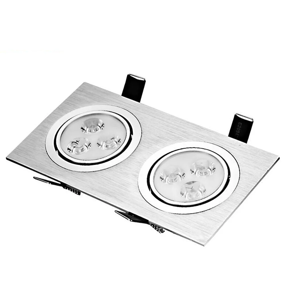 Светодиодный встраиваемый светильник ing двухточечный 6 Вт 10 14 18 24 облегающий