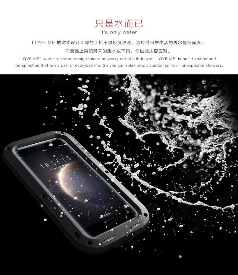 LOVE MEI мощный чехол для huawei Honor Magic ударопрочный грязеотталкивающий водонепроницаемый металлический защитный чехол для телефона huawei Magic алюминиевый