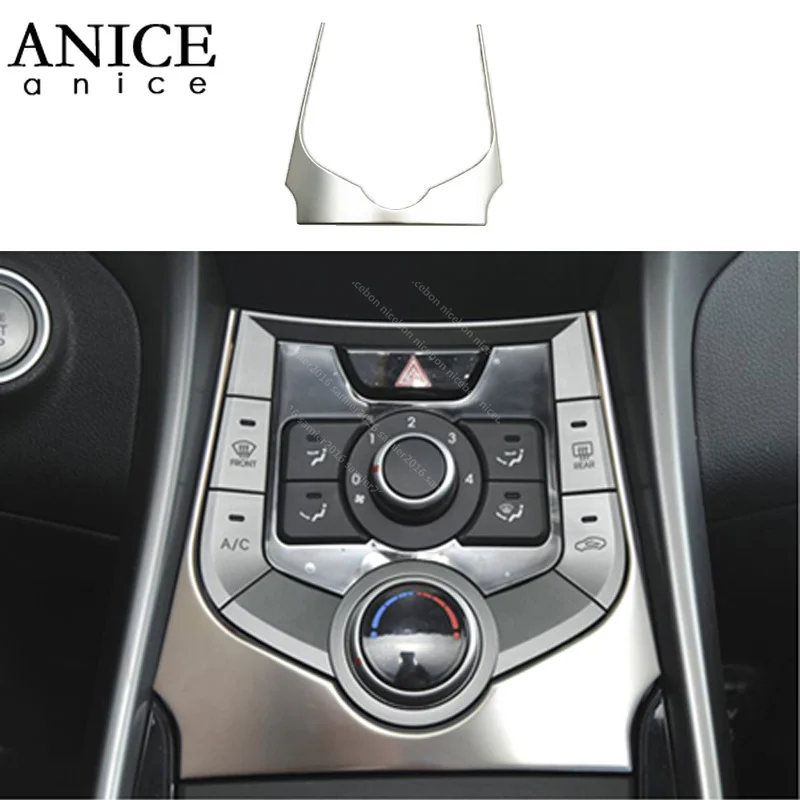 

stainless Air Condition Panel Control Cover fit for HYUNDAI Elantra 2011-2015