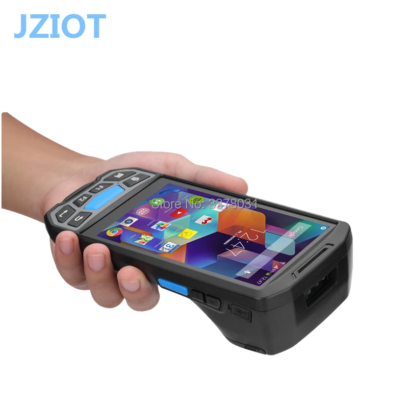 Wifi/blue tooth/4G Прочный pos android мобильный сканер штрих-кодов pda со встроенным принтером