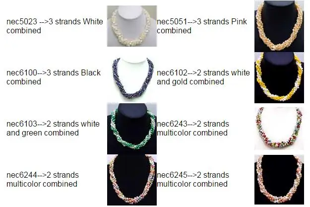 

Qingmos Multicolor Necklace for Women with 6mm Baroque Pearl 40" Long Necklace Combination Chokers Necklace 18'' Set 6243