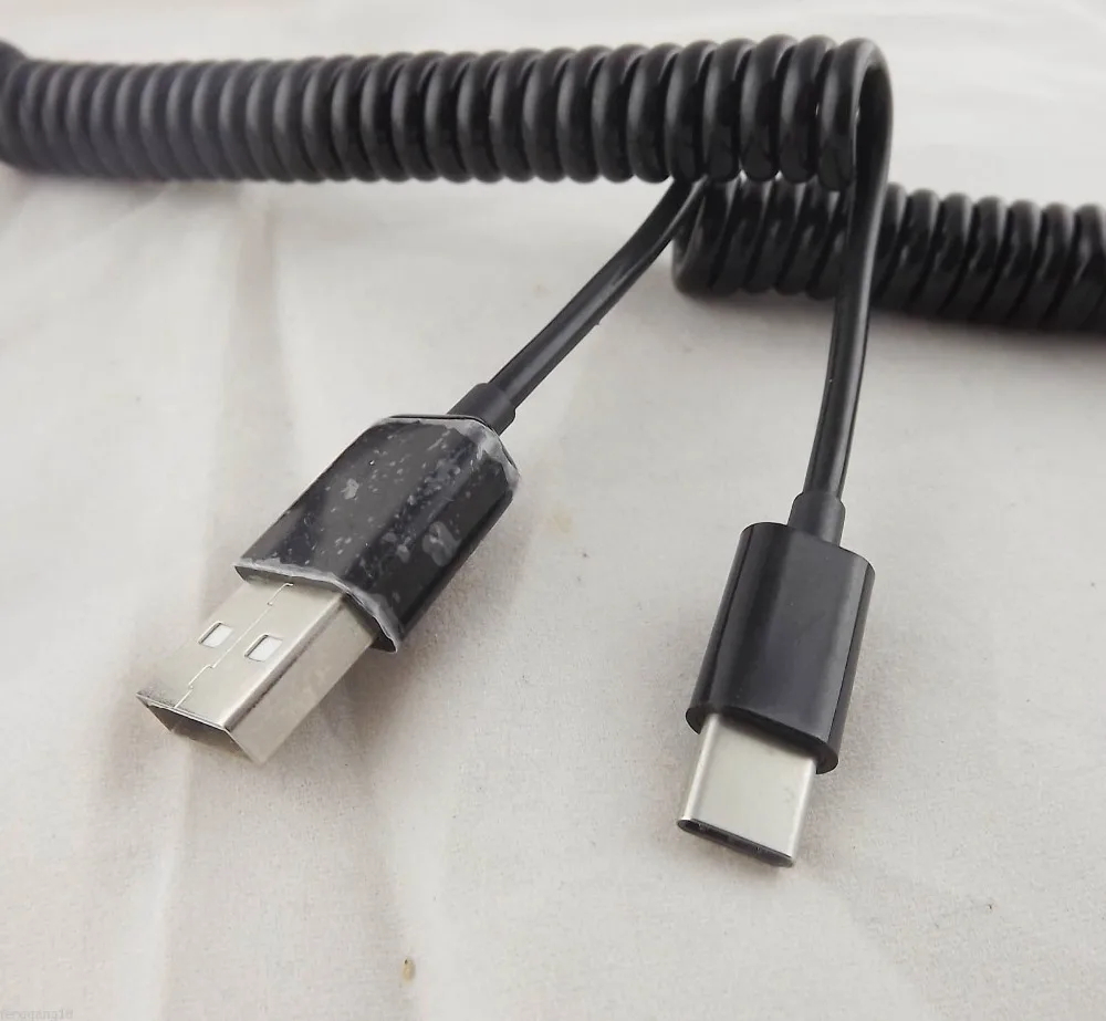 1 шт. Спиральный Кабель адаптер для синхронизации данных с разъемами USB 3 типа C и 2 0