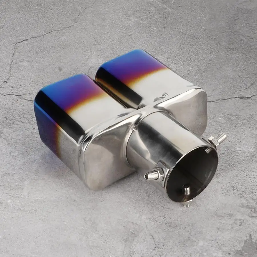 Универсальный автомобильный модифицированный двойной выхлопной трубы из