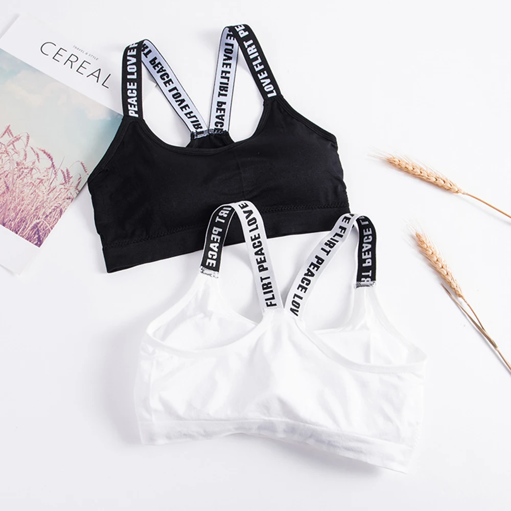 2020 Hot Underwear Sports Bra Girls Top Casual Teens Tube Tops Bikinis Padded Crop | Женская одежда