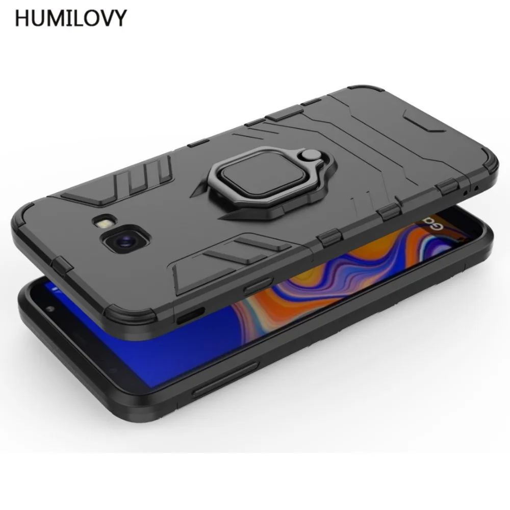 For Samsung Galaxy J4 Core Case Fundas Finger Ring Holder Shockproof Armor Cases J4Core J410F J410 Cover |