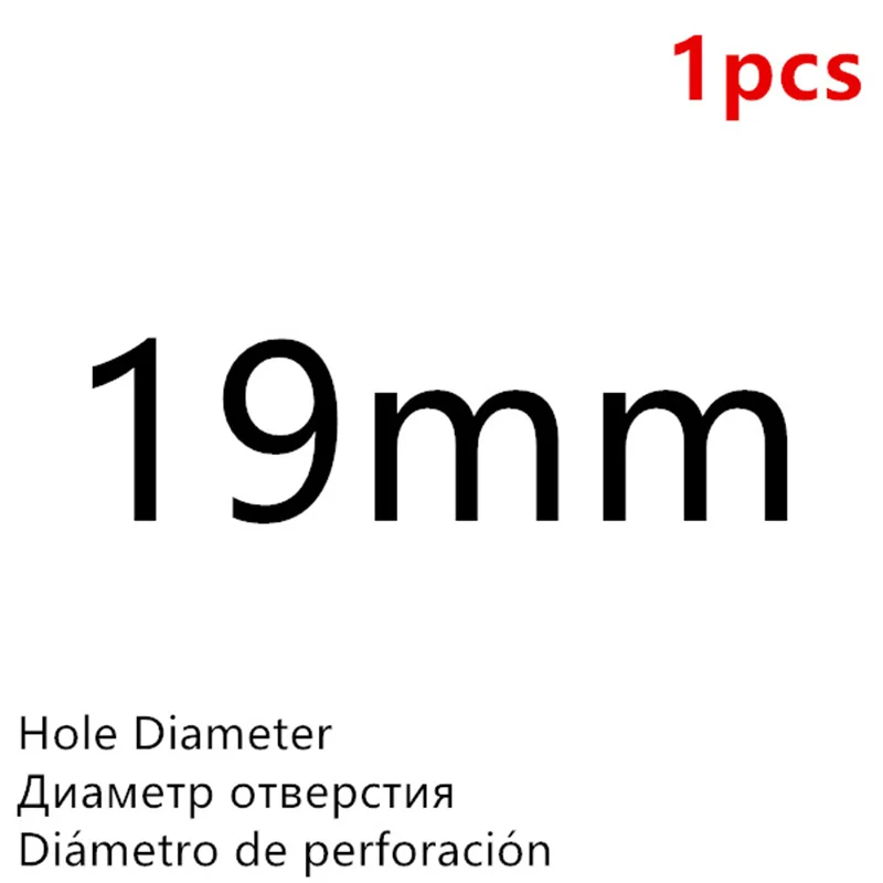 Black 19mm - 1Pcs Высокое Качество Дырокол для пробивки отверстий в коже Круглый стальной кожаный дырокол 1 мм-25 мм металлические прокладки пластиковые резиновые инструменты - Цвет: Black 19mm - 1Pcs