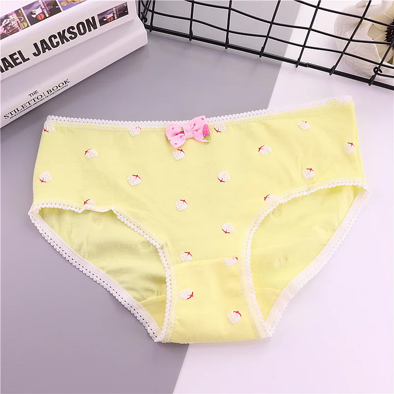 6 шт./лот кружевное милое нижнее белье для девочек детские хлопковые трусики