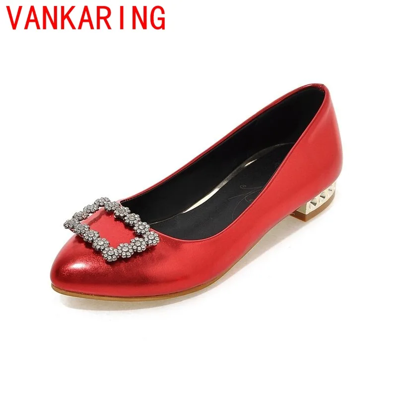 VANKARING обувь 2016 весна осень элегантный острым носом каблуки женщины насосы