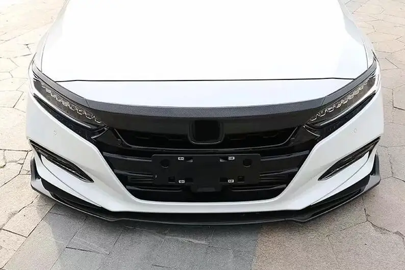 Для Honda Accord 2018 3 шт. углеродное волокно ABS хромированный автомобильный передний