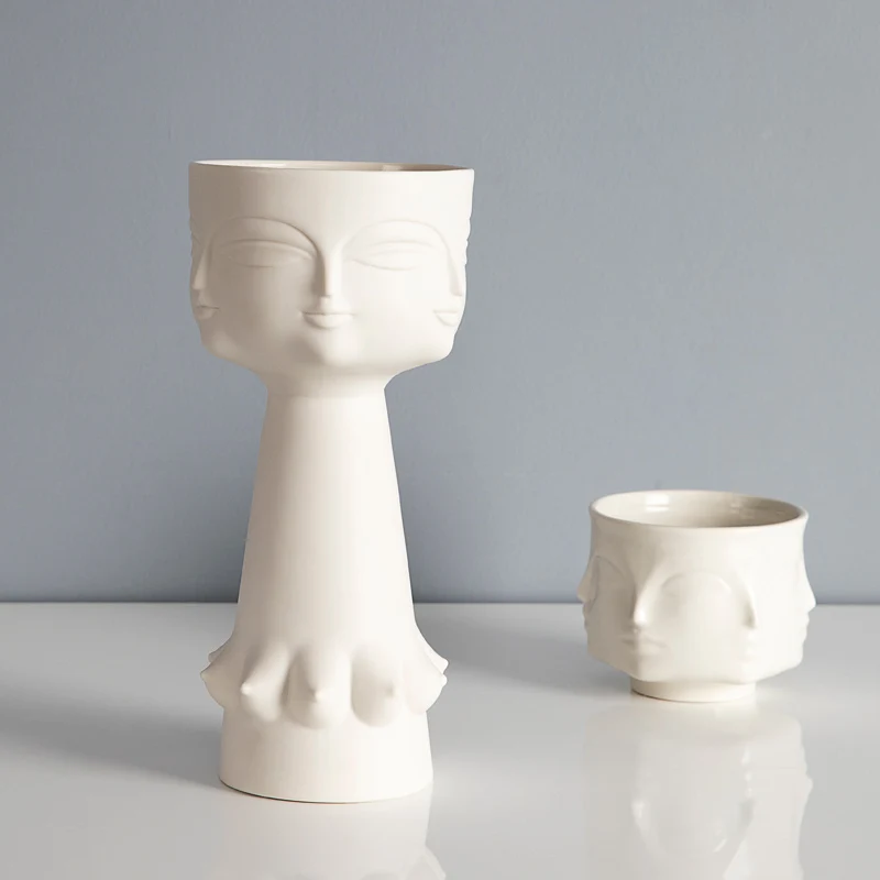 

Multi-milk vase ceramic matte flower description home decoration gifts Ceramic Vases Ceramic Vase White