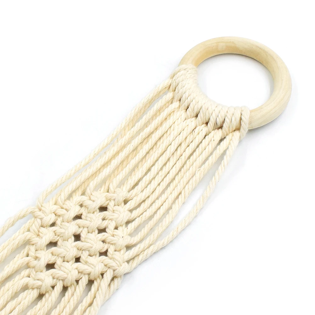 

4Pcs 4 Style Macrame Cotton Plant Hanger Wall Art Indoor Outdoor Use Elegant Bohemian Home Wall Decor Flower Pot Holder Basket