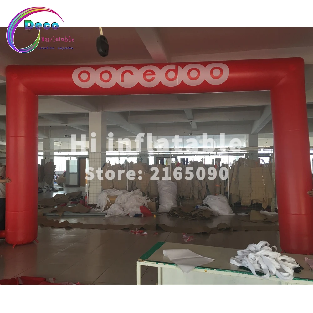 Advertising promotional inflatable arch with LOGO print archway / Finish line Start entrance for event wedding | Дом и сад