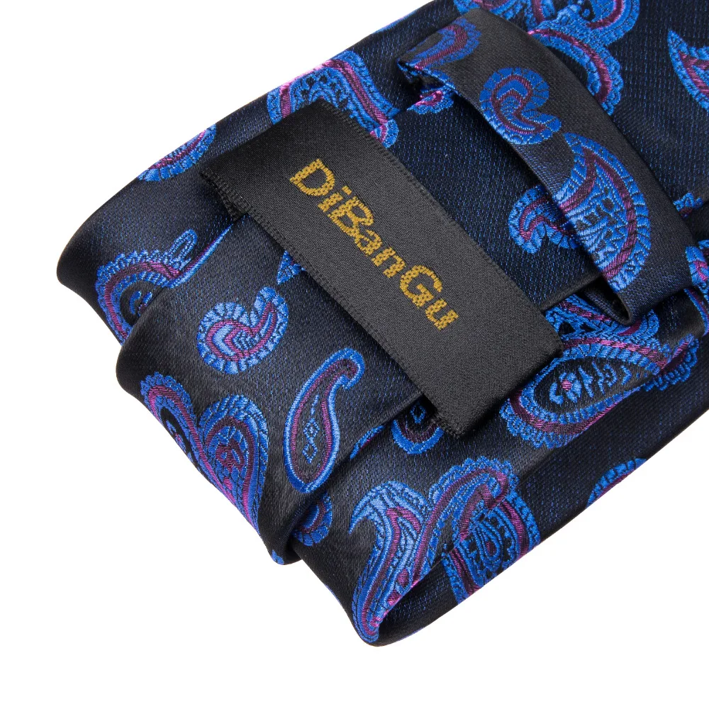 

1200 Needles Mens Ties Bowtie New Man Fashion Blue Black Paisley Neckties Bow Ties Gravata Jacquard Tie Business For Men SL-0016
