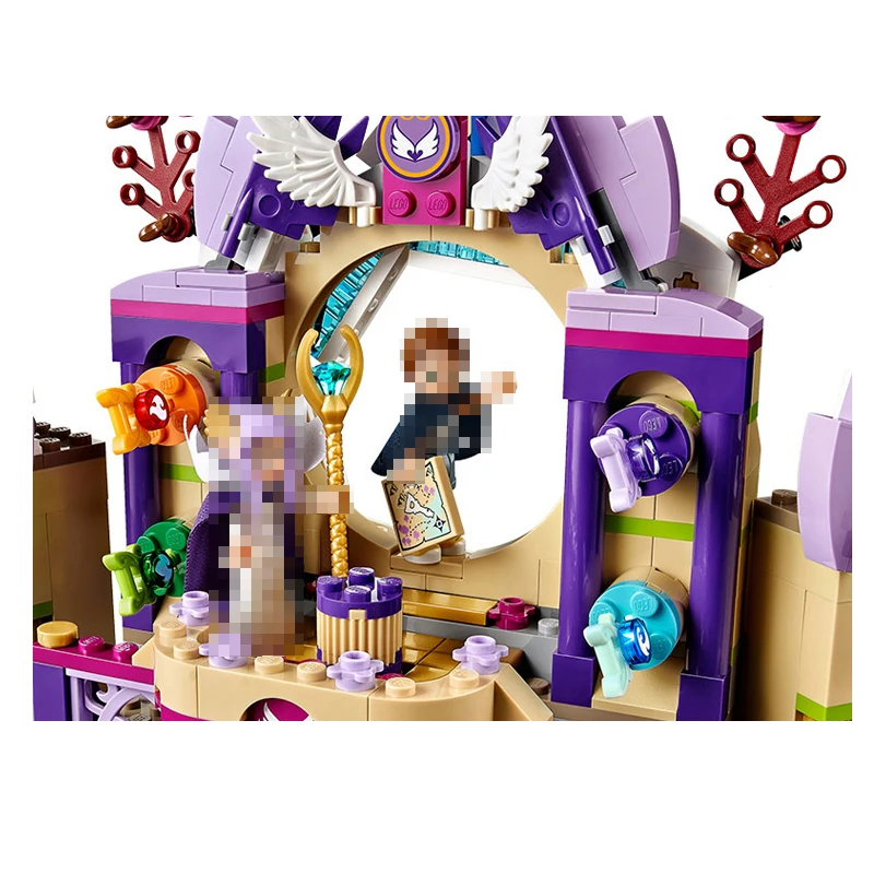 Совместимость с Lego эльфы 41708 Бела 10415 809 шт. Skyra таинственный небо Статуэтка замок