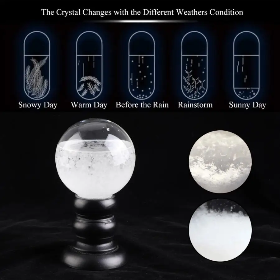 Хрустальный стеклянный шар инновационный прогноз погоды стеклянная бутылка