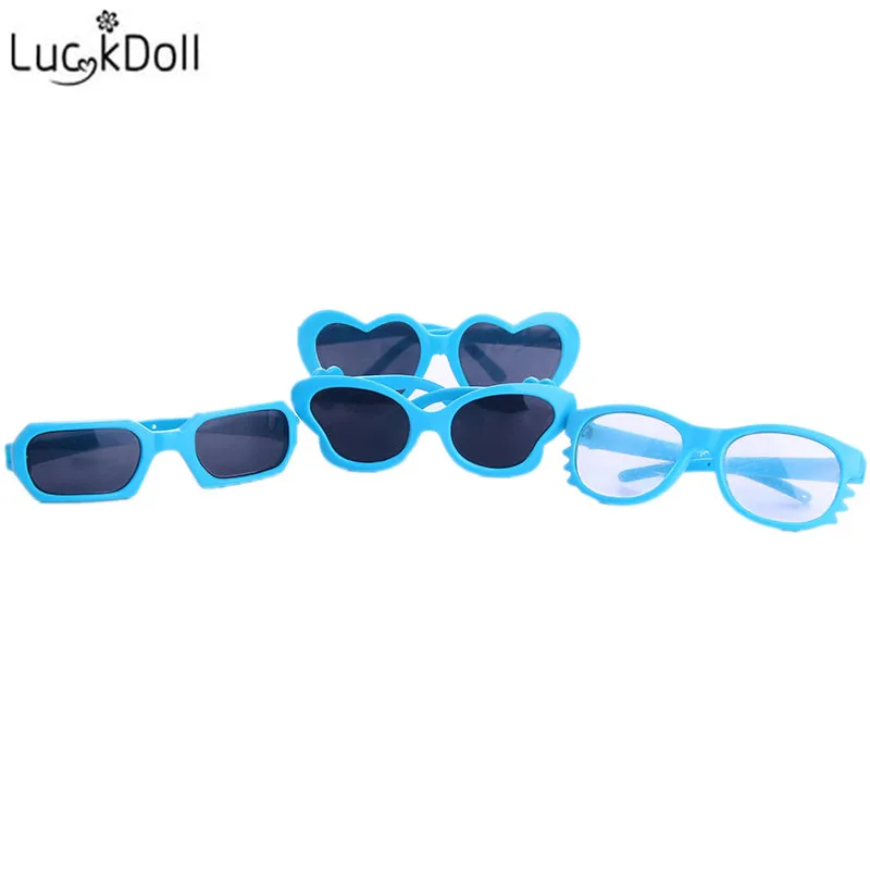 LUCKDOLL синие солнцезащитные очки подходят для 18 дюймов Американский 43 см детская