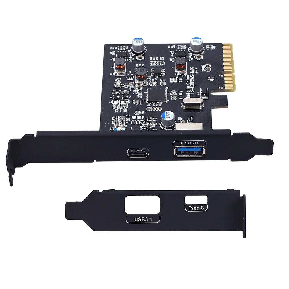 PCI-E PCI Express к USB 3 1 Gen2 10 Гбит/с концентратор типа A и Type C 2 порта PCIe Плата расширения