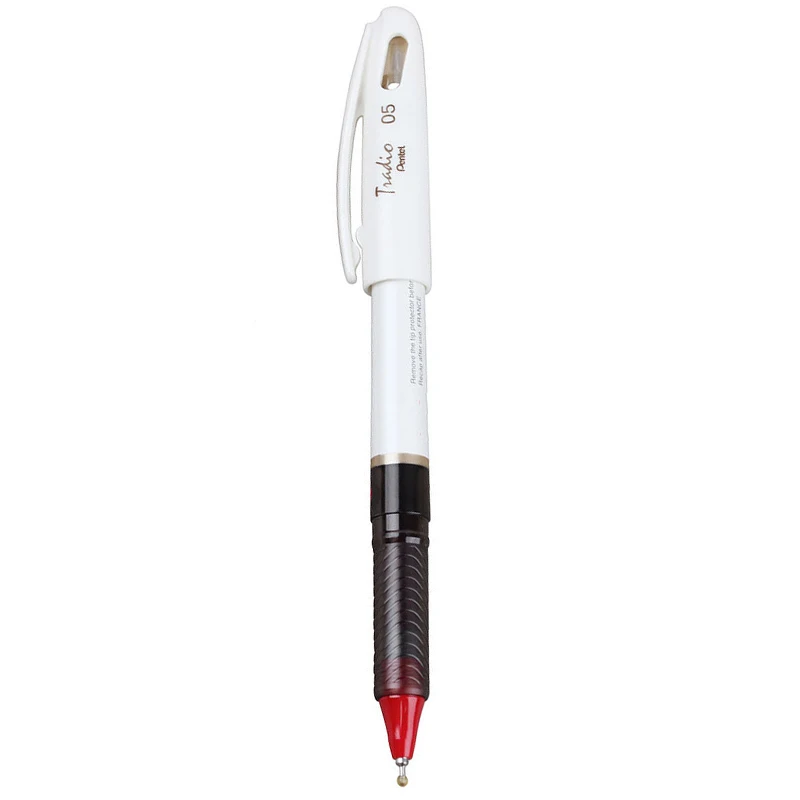 white with red ink Pentel ручка tradio 0,5 мм модные чернила для гелевой ручки внутри Япония BLN115 - Цвет: white with red ink