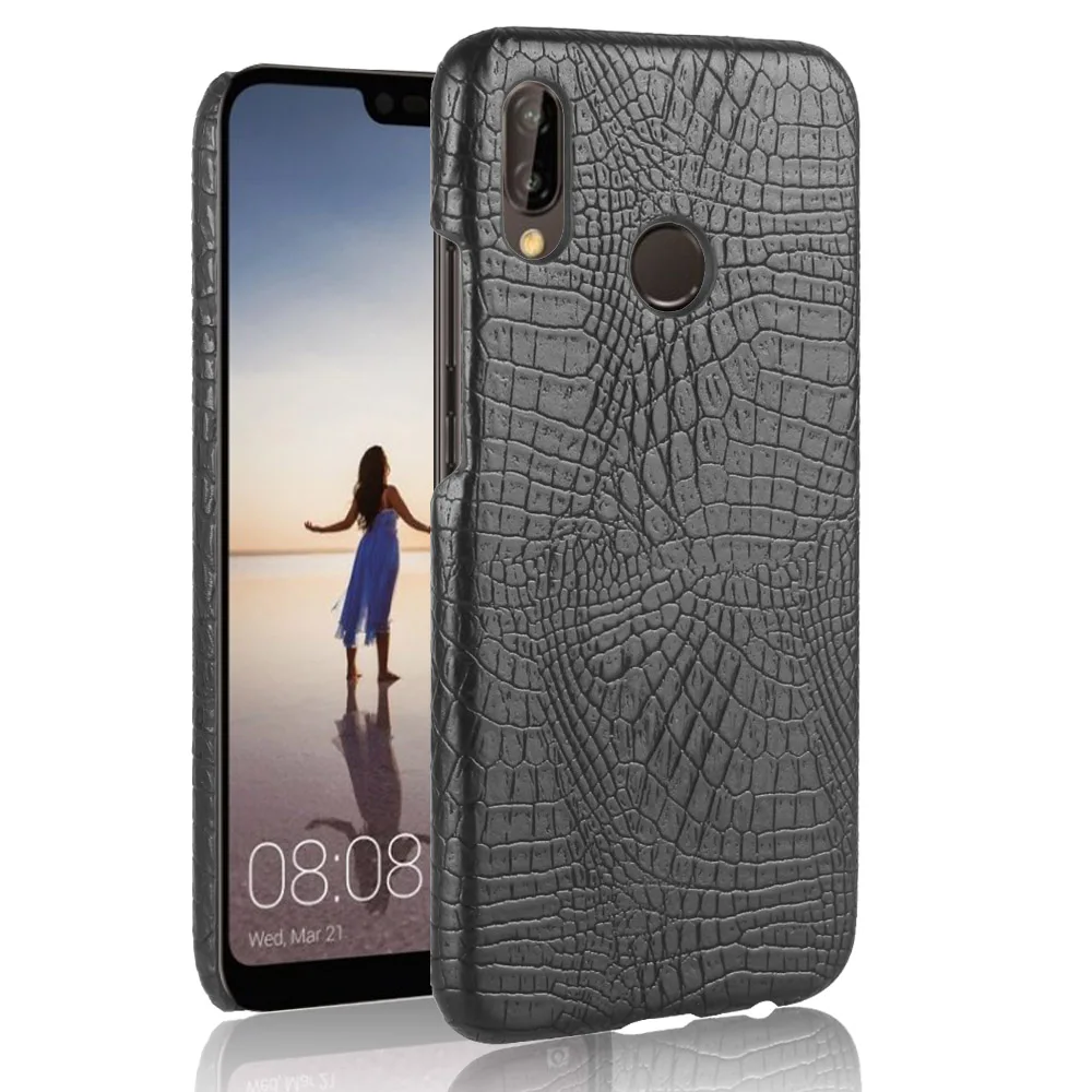 Чехол из крокодиловой кожи для Huawei P20 Lite Pro тонкий чехол-накладка Y9 Y7 Prime Y6 2018 Nova 2 Plus