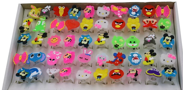 Светящиеся игрушки/мультяшное мягкое кольцо/флэш-свет на палец/красочный