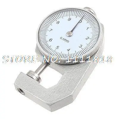 

0-10mm 0 to 10mm x 0.1mm Flat Head Dial Thickness Gauge Measuring Tool